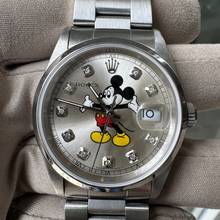 Thumbnail von Rolex Datejust 36 16200 Mickey Mouse print with diamonds indexes dial
