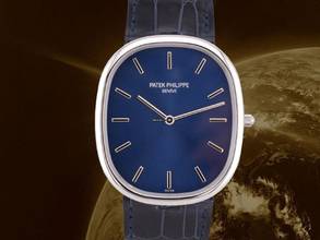 Thumbnail von Patek Philippe Ellipse d'Or Golden Ellipse Platinum Blue New 2009
