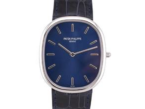 Thumbnail von Patek Philippe Ellipse d'Or Golden Ellipse Platinum Blue New 2009