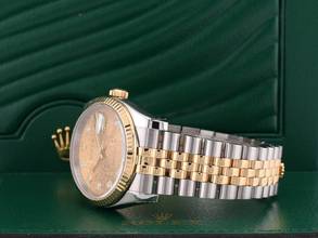 Thumbnail von Rolex Datejust 36 116233 36mm 2014 Gold Dial With Big Diamonds - Full Set