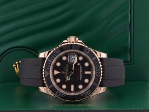  Rolex Yacht-Master 40 Ref. 116655 Like New 2018 Rose Gold 40mm Oysterflex Full Set 