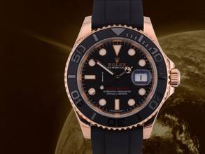  Rolex Yacht-Master 40 Ref. 116655 Like New 2017 Rose Gold 40mm Oysterflex Full Set 