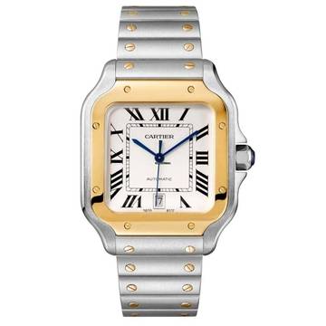  Cartier Santos De Cartier Steel Gold Large W2SA0009 - New - Fullset 2026 