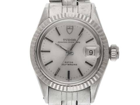  Tudor Prince Oysterdate Princess Oysterdate Ref.7637/4 1973 Box Original Vintage Unpoliert Princess Oysterdate Stahl 18kt Weißgold 