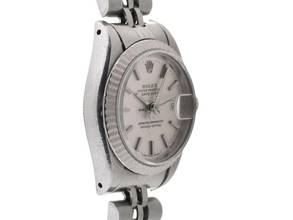 Thumbnail von Rolex Lady-Datejust Ref.69174 open 6/9 1958 Box&Beschreibung Original Vintage Unpoliert Datejust Lady open 6/9 Stahl 18kt Weißgold