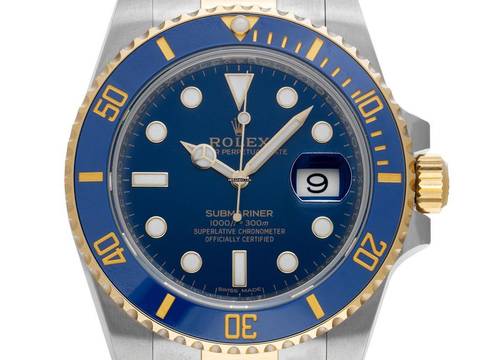  Rolex Submariner Date Ref.116613LB 2016 Box&Beschreibung wie Neu Vintage Submariner Date Bluesy 