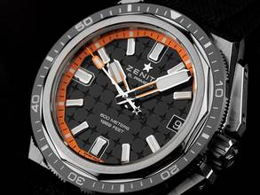 Thumbnail von Zenith Defy El Primero Extreme Diver Ref.95.9600.3620/21.I300 Bj.2026 Full Set Ungetragen Defy Extreme Diver Black El Primero Kautschuk Faltschließe