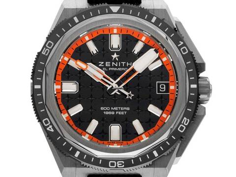  Zenith Defy El Primero Extreme Diver Ref.95.9600.3620/21.I300 Bj.2026 Full Set Ungetragen Defy Extreme Diver Black El Primero Kautschuk Faltschließe 