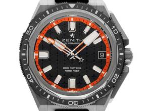  Zenith Defy El Primero Extreme Diver Ref.95.9600.3620/21.I300 Bj.2026 Full Set Ungetragen Defy Extreme Diver Black El Primero Kautschuk Faltschließe 
