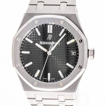  Audemars Piguet Royal Oak Steel 41 Black – 15500ST.OO.1220ST.03 – like NEW – 11/2021 Full Set 