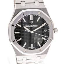 Thumbnail von Audemars Piguet Royal Oak Steel 41 Black – 15500ST.OO.1220ST.03 – like NEW – 11/2021 Full Set