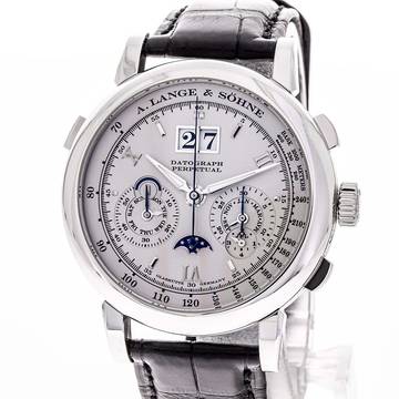  A. Lange & Söhne Datograph Perpetual 41 Platinum – 410.025 – like NEW – 2010 Full Set 
