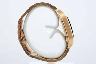 Thumbnail von Cartier Santos Large - White Dial - Rose Gold - Additional Blue Leather Strap - Additional Rose Gold Clasp - WGSA0031