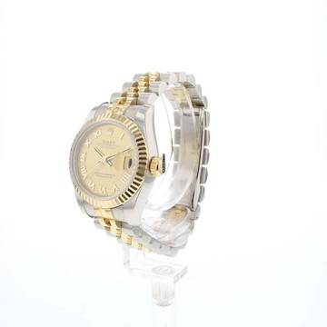  Rolex Lady-Datejust 26 Jubilee Steel/Gold Roman Dial 