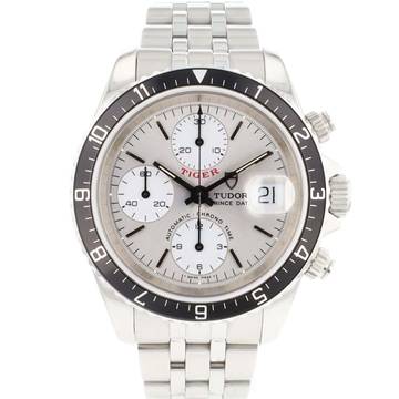  Tudor Prince Date Chronograph Silver Dial 