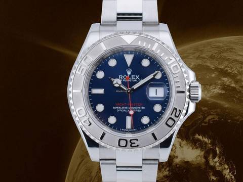  Rolex Yacht-Master 40 40mm Blue 2014 - Like New - Full Set 