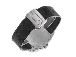 Thumbnail von Cartier Santos 100 XL Ref.2656 2021 Box&Beschreibung wie Neu Vintage Santos 100 XL Krokoleder Faltschließe