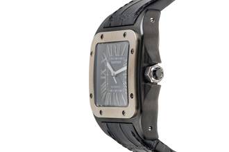 Thumbnail von Cartier Santos 100 stainless steel / titanium automatic Ref. W2020010 papers