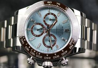 Thumbnail von Rolex Daytona Platin Ice Blue Baguette - New - Fullset 2024
