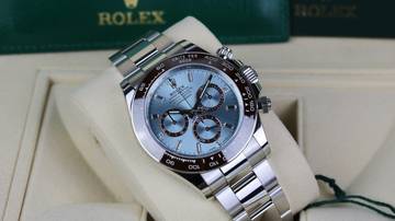 Thumbnail von Rolex Daytona Platin Ice Blue Baguette - New - Fullset 2024