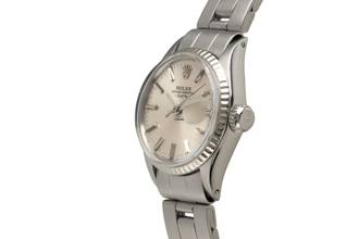 Thumbnail von Rolex Oyster Perpetual Lady Date Steel / White Gold Automatic Ladies' Watch Ref. 6517 Classic
