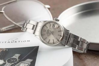 Thumbnail von Rolex Oyster Perpetual Lady Date Steel / White Gold Automatic Ladies' Watch Ref. 6517 Classic