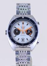 Thumbnail von TAG Heuer Autavia Orange Boy Chronograph Vintage Automatic Cal 12 Silver dial rar