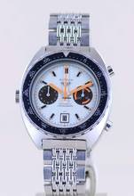 Thumbnail von TAG Heuer Autavia Orange Boy Chronograph Vintage Automatic Cal 12 Silver dial rar
