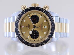 Thumbnail von Tudor Black Bay Chrono Steel Gold Top Heritage Golden Dial B+P