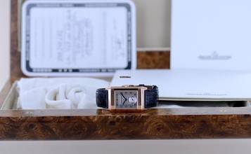 Thumbnail von Jaeger-LeCoultre Reverso Tourbillon Limited 18K Rose Gold Collector Dress Watch B+P rare
