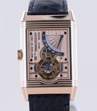 Thumbnail von Jaeger-LeCoultre Reverso Tourbillon Limited 18K Rose Gold Collector Dress Watch B+P rare