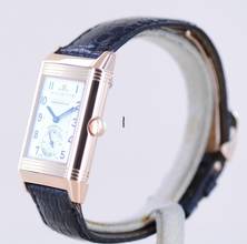 Thumbnail von Jaeger-LeCoultre Reverso Tourbillon Limited 18K Rose Gold Collector Dress Watch B+P rare