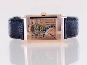 Thumbnail von Jaeger-LeCoultre Reverso Tourbillon Limited 18K Rose Gold Collector Dress Watch B+P rare