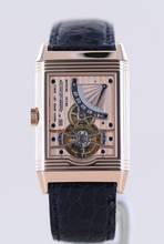 Thumbnail von Jaeger-LeCoultre Reverso Tourbillon Limited 18K Rose Gold Collector Dress Watch B+P rare
