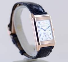 Thumbnail von Jaeger-LeCoultre Reverso Tourbillon Limited 18K Rose Gold Collector Dress Watch B+P rare