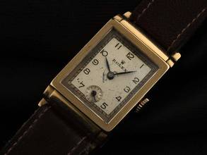 Thumbnail von Rolex Art Deco Ref.2536 1932 original Box sehr gut Vintage Art Deco 9kt Gelbgold