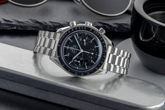 Thumbnail von Omega Speedmaster Reduced Chronograph Stahl Automatik Ref. 3510.50.00 Klassiker