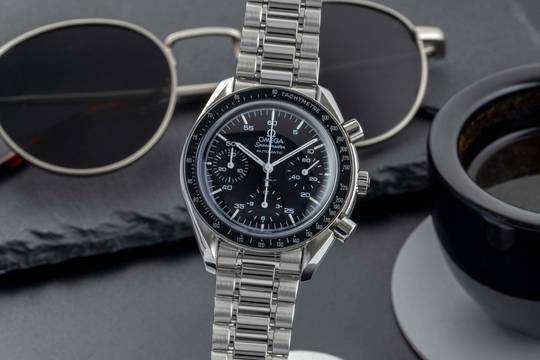  Omega Speedmaster Reduced Chronograph Stahl Automatik Ref. 3510.50.00 Klassiker 
