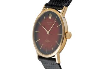 Thumbnail von Rolex Cellini 18k (0,750) Gold Handaufzug Vignette Dial Herrenuhr Ref. 4112 Box