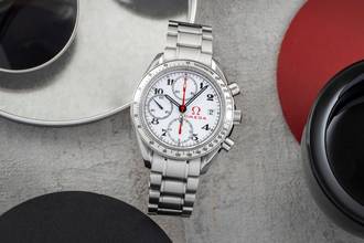 Thumbnail von Omega Speedmaster Chronograph Stahl Automatik Herrenuhr Ref. 3516.20.00