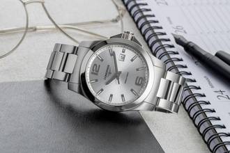 Thumbnail von Longines Conquest 300M Edelstahl Datum Herrenuhr Ref. L3.659.4.76.6 Box