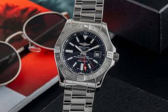  Breitling Avenger II GMT Stahl Automatik Herrenuhr Ref. A3239011/BC35 B&P 2017 
