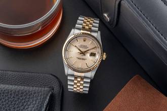 Thumbnail von Rolex Datejust 36 Stahl / Gold Tapestry Dial Automatik Ref. 16233 B&P LC 100