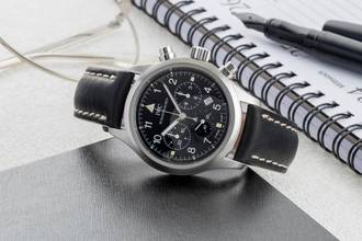 Thumbnail von IWC Fliegeruhr Chronograph Pilot Chronograph Edelstahl Quarz Herrenuhr Ref. IW374101 Papiere 1996