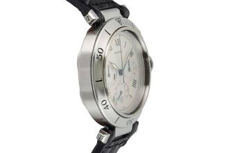 Thumbnail von Cartier Pasha Chronograph Stahl Quarz Herrenuhr Ref. W3101855