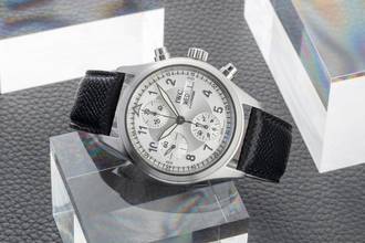 Thumbnail von IWC Fliegeruhr Spitfire Chronograph Fliegerchronograph Spitfire Day-Date Stahl Automatik Herrenuhr Ref. IW370628