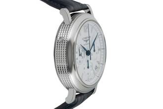 Thumbnail von Longines Clous de Paris Chronograph Stahl Automatik Herrenuhr Ref. L2.704.4 B&P