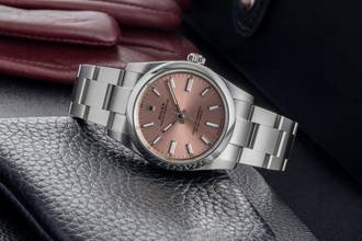Thumbnail von Rolex Oyster Perpetual 34 Pink Automatik Edelstahl Ref. 124200 B&P 2020 LC 100