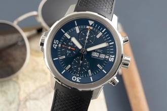 Thumbnail von IWC Aquatimer Chronograph Cousteau Chronograph Stahl Automatik Herren Ref. IW376805 B&P