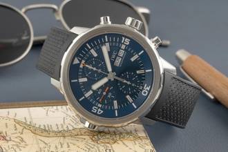Thumbnail von IWC Aquatimer Chronograph Cousteau Chronograph Stahl Automatik Herren Ref. IW376805 B&P